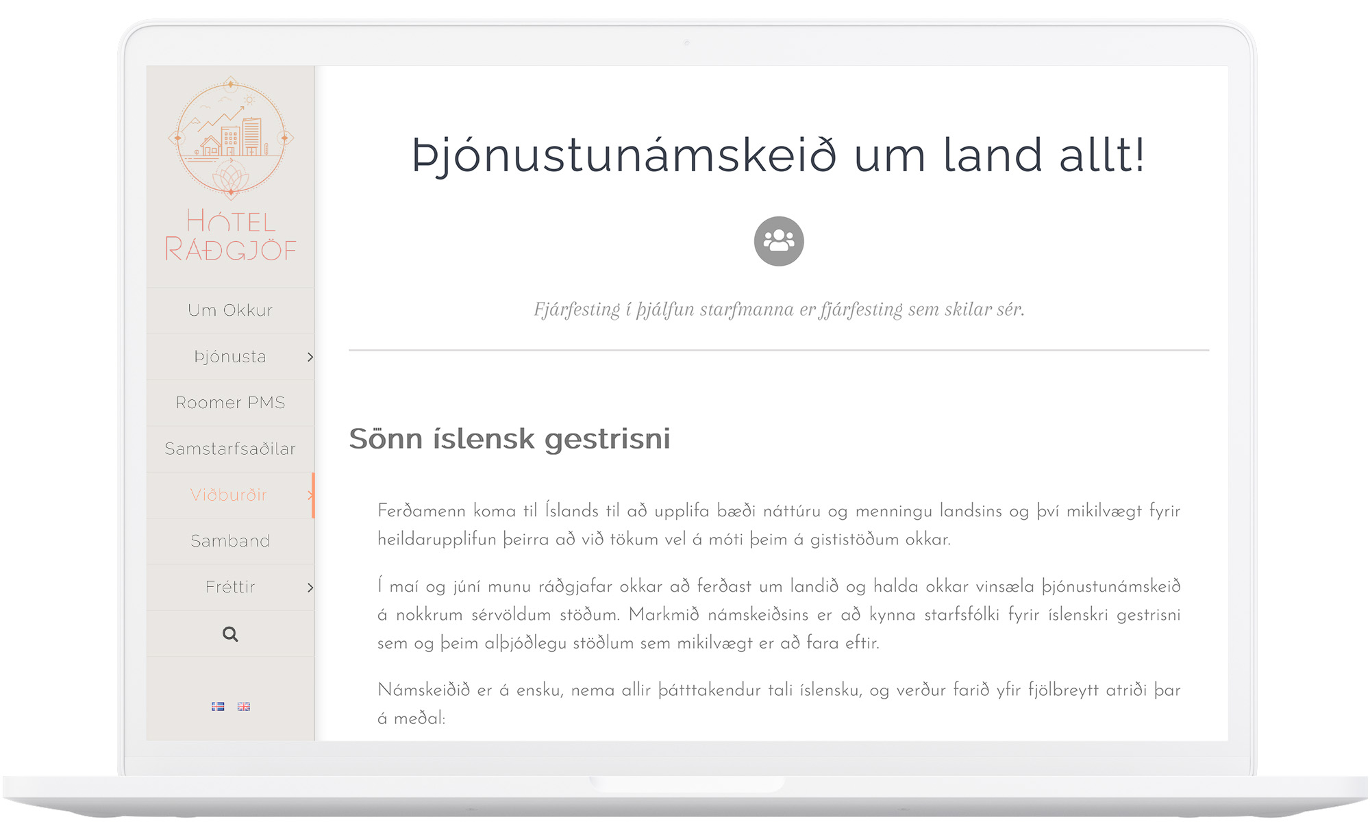 Hótelráðgjöf - Website